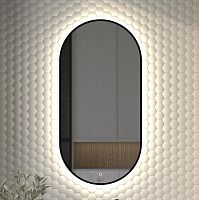 Зеркало DEFESTO AURA DF 2924S с окантовкой и LED-подсветкой 50x100 см., сенсорный выключатель, 4500 K
