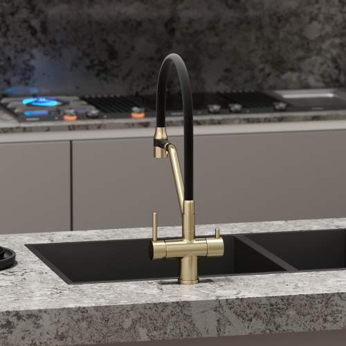 Смеситель для кухни Sancos Dora SC4003BG, брашированное золото фото 11