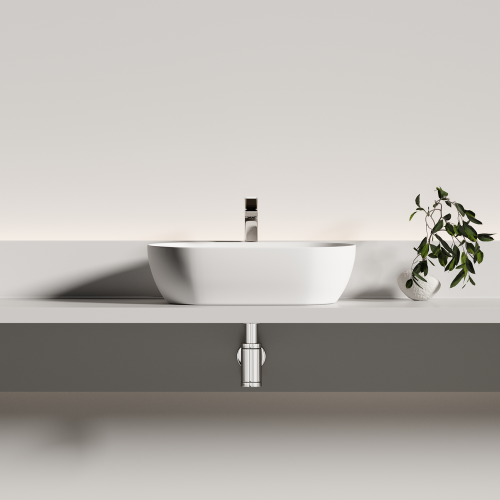 Накладная раковина Ceramicanova Twist CN12001MW, белый матовый фото 5