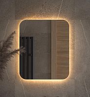 Зеркало DEFESTO OPTI DF 2813 с LED-подсветкой 50x60 см., без выключателя, 3000 K