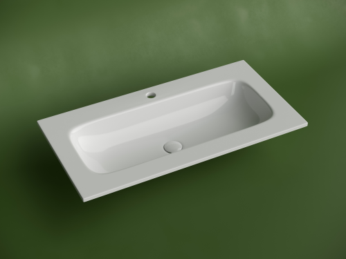 Раковина накладная мебельная Ceramicanova Grace CN7019, белый глянец фото 2