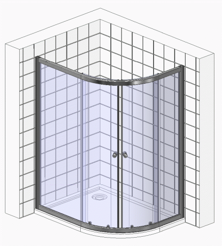 Душевой уголок Cezares 120x100x190 ECO-O-RH-2-120/100-C-Cr, стекло прозрачное, профиль хром фото 2
