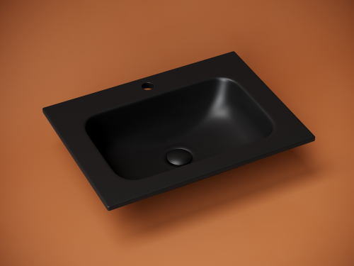 Раковина накладная мебельная Ceramicanova Grace CN7011MB, черный матовый фото 2
