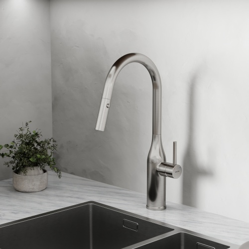 Смеситель для кухни Sancos Grand SC4002BNG, нержавеющая сталь фото 7