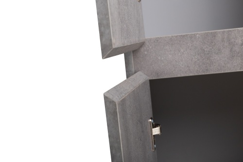 Шкаф-пенал подвесной левосторонний BelBagno KRAFT-1600-2A-SC-CG-L, Cemento Grigio фото 6
