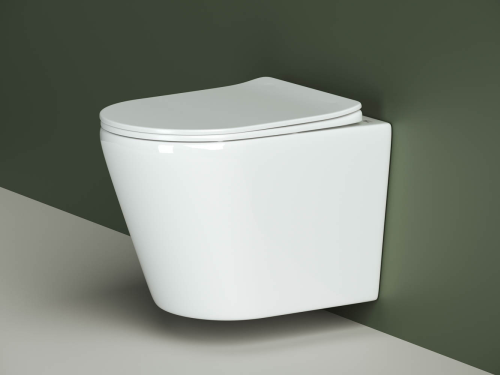 Подвесной унитаз Ceramicanova HighLight CN1804 с крышкой-сидением фото 5