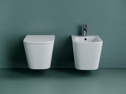 Подвесной унитаз Ceramicanova Union CN4009T с крышкой-сидением фото 14