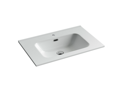 Раковина накладная мебельная Ceramicanova Element CN7007, белый глянец фото 3