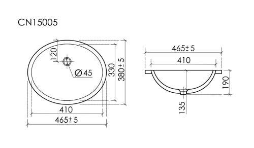 Раковина встраиваемая снизу Ceramicanova Era CN15005, белый глянец фото 7