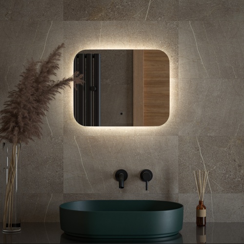 Зеркало DEFESTO OPTI DF 2801RH с LED-подсветкой 50x40 см., ИК - выключатель, 4500 K фото 2