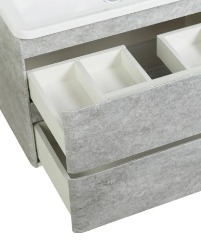 Тумба с раковиной BelBagno Albano 80 подвесная, cemento verona grigio (ALBANO-800-2C-SO-CVG + BB800/455-LV-MR-ALR) фото 6