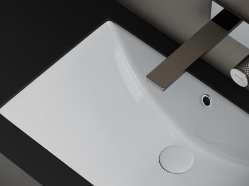 Раковина встраиваемая снизу Ceramicanova Era CN6082, белый глянец фото 5