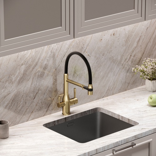 Смеситель для кухни Sancos Garda SC4009BG, брашированное золото фото 12