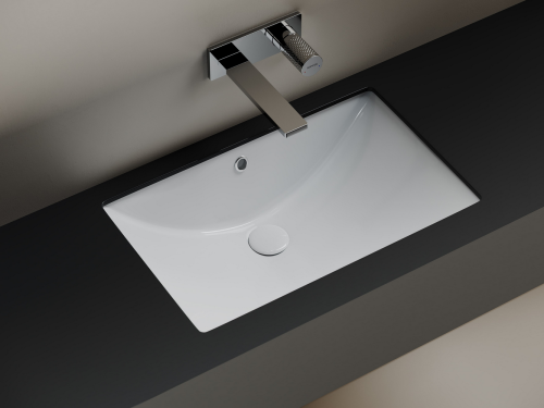 Раковина встраиваемая снизу Ceramicanova Era CN6082, белый глянец фото 4