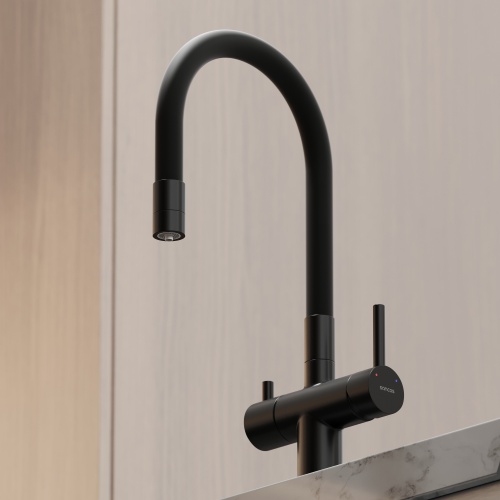 Смеситель для кухни Sancos Lucia SC4004MB, матовый черный фото 8