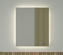 Зеркало DEFESTO GLOW DF 2506 с фацетом и LED-подсветкой 60x70 см., без выключателя, 4500 K