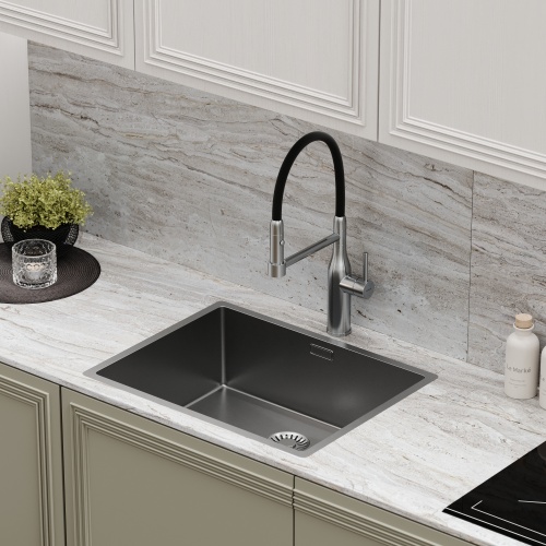 Смеситель для кухни Sancos Pride SC4011BNG, нержавеющая сталь фото 10