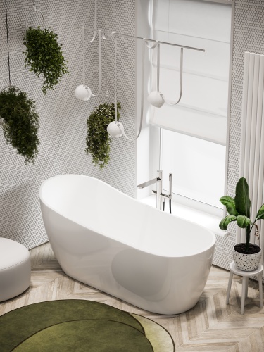 Акриловая ванна Sancos Perla FB06, 170x72 см фото 5