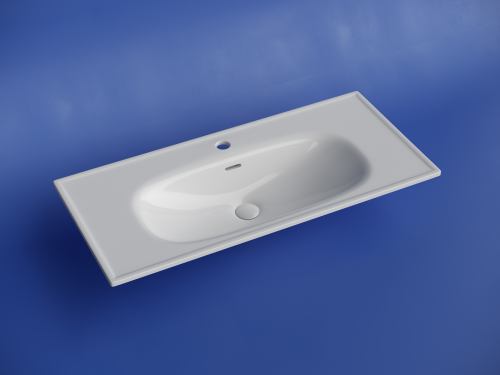 Раковина накладная мебельная Ceramicanova Sabo CN13003, белый глянец фото 2