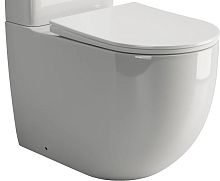 Чаша для унитаза-компакта Ceramicanova MIA CN1801-B Rimless с сидением, белый глянец