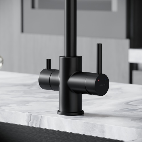 Смеситель для кухни Sancos Vela SC4013MB, черный матовый фото 7