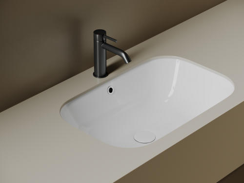 Раковина встраиваемая снизу Ceramicanova Era CN15007, белый глянец фото 4