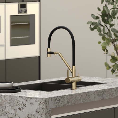 Смеситель для кухни Sancos Dora SC4003BG, брашированное золото фото 8