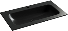 Раковина накладная мебельная Ceramicanova Grace CN7012MB, черный матовый