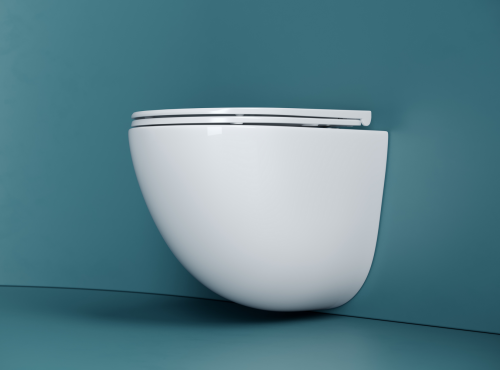 Подвесной унитаз Ceramicanova Vogue CN4008T с крышкой-сидением фото 10