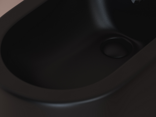 Биде напольное Ceramicanova Metropol CN4005MB,  черное матовое фото 6
