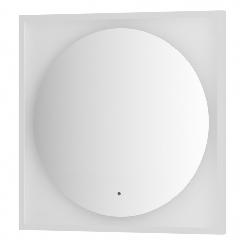 Зеркало DEFESTO ECLIPSE DF 2227R в багетной раме с LED-подсветкой 70x70 см., ИК - выключатель белая рама, 4500 K фото 4