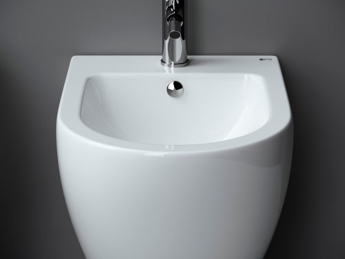 Биде подвесной Ceramicanova Metropol CN4003 белое глянцевое фото 7