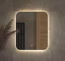 Зеркало DEFESTO OPTI DF 2803S с LED-подсветкой 50x60 см., сенсорный выключатель, 4500 K