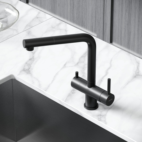 Смеситель для кухни Sancos Spin SC4015MB, черный матовый фото 8