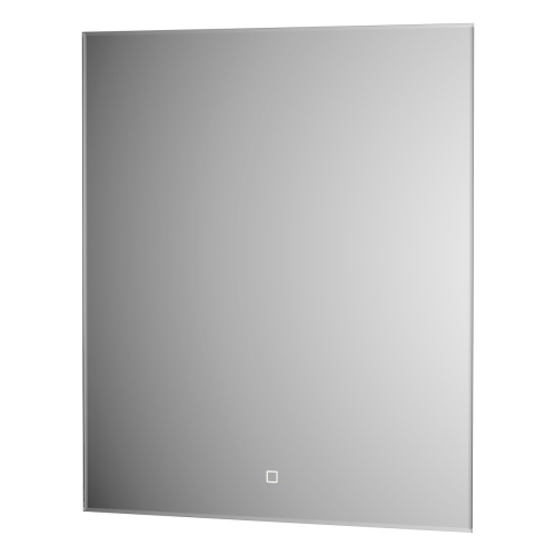 Зеркало DEFESTO GLOW DF 2516S с фацетом и LED-подсветкой 60x70 см., сенсорный выключатель, 3000 K фото 3