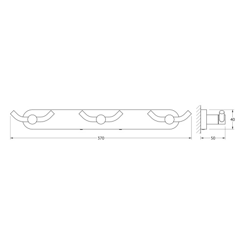 Крючок Artwelle Harmonie HAR 009, хром фото 3