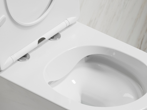 Подвесной унитаз Ceramicanova Modena CN6063 с крышкой-сидением фото 6