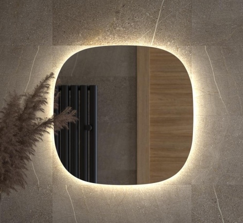 Зеркало DEFESTO OPTI DF 2849 с LED-подсветкой 60x60 см., без выключателя, 4500 K