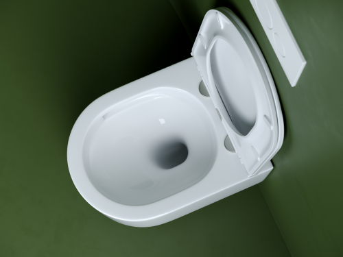 Подвесной унитаз Ceramicanova Ulma CN4006T с крышкой-сидением, фото 11