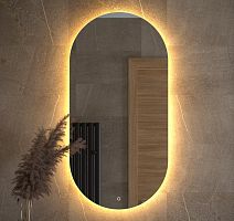 Зеркало DEFESTO OPTI DF 2916S с LED-подсветкой 60x120 см., сенсорный выключатель, 3000 K