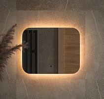 Зеркало DEFESTO OPTI DF 2811RH с LED-подсветкой 50x40 см., ИК - выключатель, 3000 K