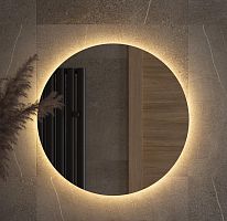 Зеркало DEFESTO OPTI DF 2853 с LED-подсветкой Ø60 см., без выключателя, 3000 K