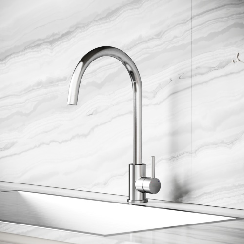 Смеситель для кухни Sancos Stainless SC12001SS, нержавеющая сталь фото 6