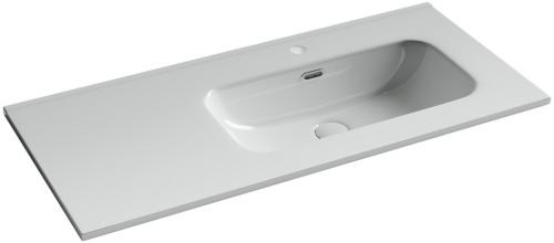 Раковина накладная мебельная Ceramicanova Element CN7003R, чаша справа, белый глянец