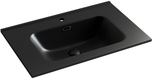 Раковина накладная мебельная Ceramicanova Element CN7007MB, черный матовый