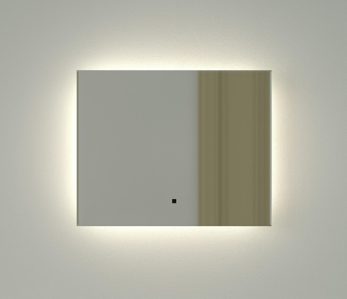 Зеркало DEFESTO GLOW DF 2501RH с фацетом и LED-подсветкой 50x40 см., ИК - выключатель, 4500 K