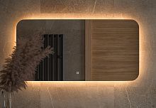 Зеркало DEFESTO OPTI DF 2815SH с LED-подсветкой 100x50 см., сенсорный выключатель, 3000 K