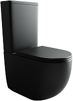 Унитаз-компакт Ceramicanova Metropol CN4001MB с крышкой-сидением (цвет черный матовый) CN4001-BMB + CN4001-TMB Унитаз-компакт Ceramicanova Metropol CN4001MB с крышкой-сидением (цвет черный матовый)