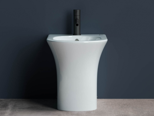 Биде напольное Ceramicanova Star CN1906, белое глянцевое фото 2