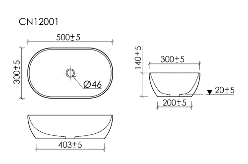 Накладная раковина Ceramicanova Twist CN12001MW, белый матовый фото 8